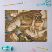 Golden Madonna met Child Jesus en Angels Tissuepapier (Craft)