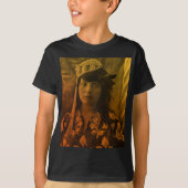 Golden Maghreb Joodse Tunesische Djerba Girl Vrouw T-shirt (Voorkant)