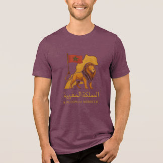 "Golden Majesty of Morocco | Lion & Arabic Kingdom Tri-Blend Shirt