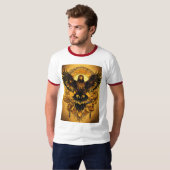 "Golden Majesty Soars: Eagle Vision T-shirt" T-shirt (Voorkant volledig)