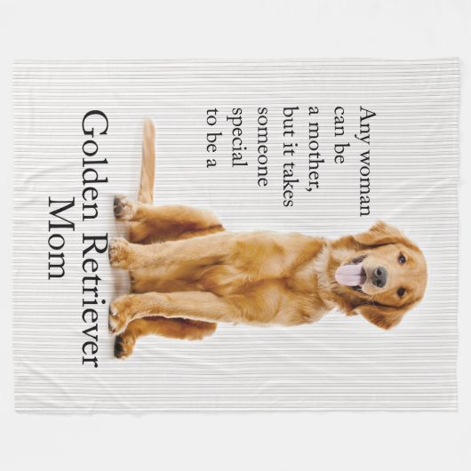 Golden Mam Fleece Blanket (Voorkant (Horizontaal))