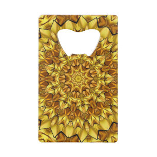 Golden Mandala Antiek Abstract Design-63495 Creditkaart Flessenopener