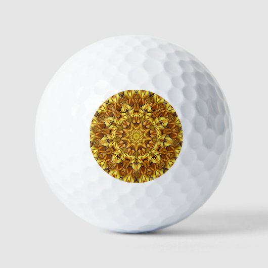 Golden Mandala Antiek Abstract Design-63495 Golfballen (Voorkant)
