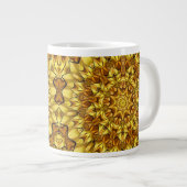 Golden Mandala Antiek Abstract Design-63495 Grote Koffiekop (Voorkant rechts)