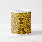 Golden Mandala Antiek Abstract Design-63495 Grote Koffiekop (Voorkant)