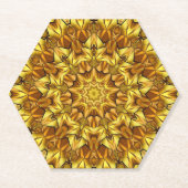 Golden Mandala Antiek Abstract Design-63495 Kartonnen Onderzetters (Voorkant)