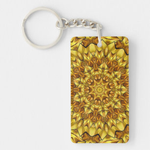 Golden Mandala Antiek Abstract Design-63495 Sleutelhanger