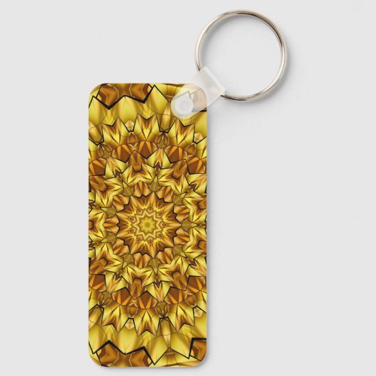 Golden Mandala Antiek Abstract Design-63495 Sleutelhanger (Achterkant)