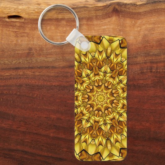 Golden Mandala Antiek Abstract Design-63495 Sleutelhanger (Voorkant)