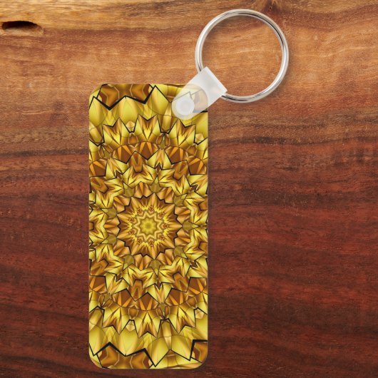 Golden Mandala Antiek Abstract Design-63495 Sleutelhanger (Achterkant)