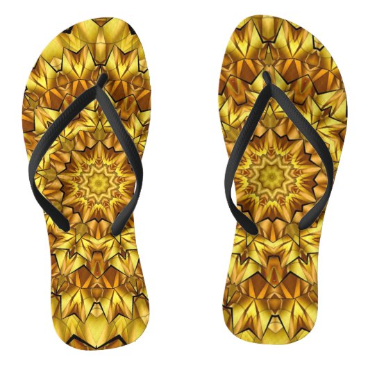 Golden Mandala Antiek Abstract Design-63495 Teenslippers (Voetbed)
