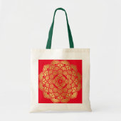 Golden Mandala Art Design Bag Tote Bag (Voorkant)