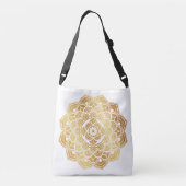 Golden Mandala Art Design Canvas tas (Achterkant)
