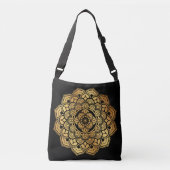 Golden Mandala Art Design Canvas tas (Voorkant)
