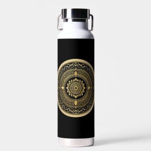 Golden Mandala Art Waterfles