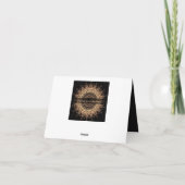 Golden mandala bedankkaart (Achterkant)