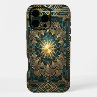 Golden Mandala Bloom | Gold iPhone 16 Pro Max case Hoesje