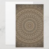 Golden Mandala Briefpapier (Voorkant / Achterkant)