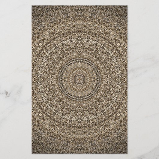 Golden Mandala Briefpapier (Voorkant)