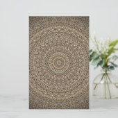 Golden Mandala Briefpapier (Staand voorkant)