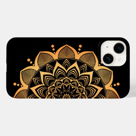 Golden Mandala Design Case-Mate iPhone Case (Achterkant (horizontaal))