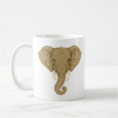 Golden Mandala Elephant Boho - Graphic Art Tea Koffiemok (Links)