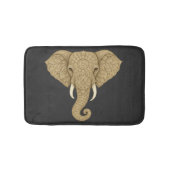Golden Mandala Elephant Graphic Art - Boho Print Badmat (Voorkant)