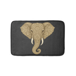 Golden Mandala Elephant Graphic Art - Boho Print Badmat