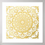 Golden Mandala Folie Afdrukken (Voorkant)