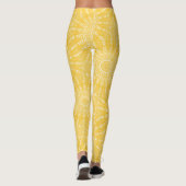 Golden Mandala geometrisch patroon Leggings (Achterkant)