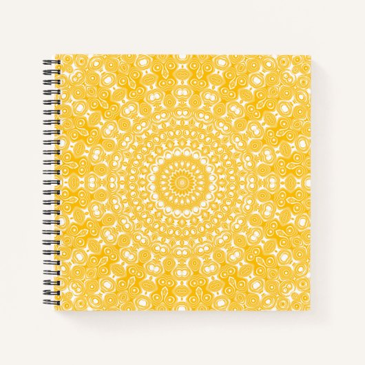 Golden Mandala geometrisch patroon Notitieboek (Voorkant)