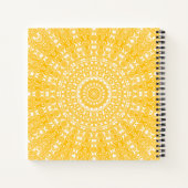 Golden Mandala geometrisch patroon Notitieboek (Achterkant)