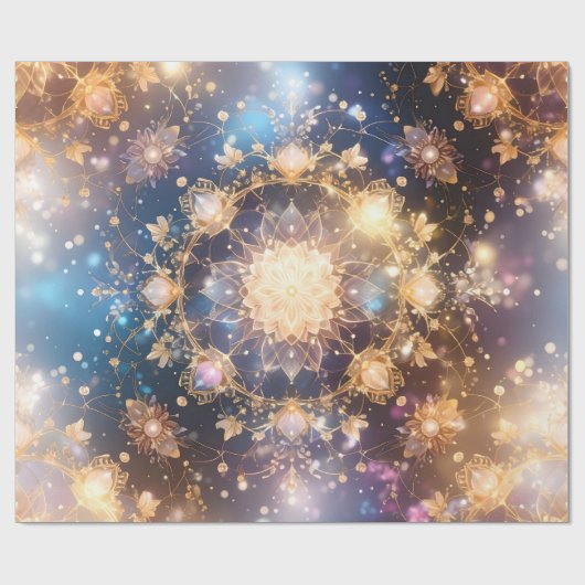Golden Mandala Gift Wrap Cadeaupapier (Vlak)