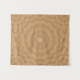 Golden mandala. Golden Sand. Wandkleed