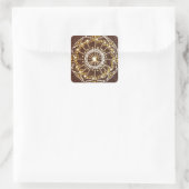 Golden Mandala, gouden Chakra sticker (Tas)