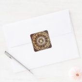 Golden Mandala, gouden Chakra sticker (Envelop)