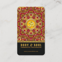 Golden Mandala Healing Love Yoga Visitekaartje