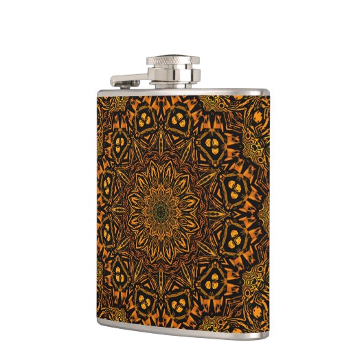 Golden Mandala Heupfles (Links)