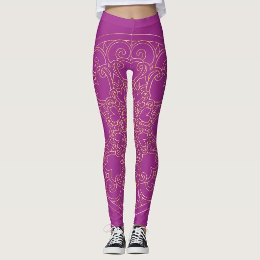Golden Mandala - Leggings (Voorkant)