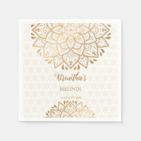 Golden mandala Mehndi gepersonaliseerde naam
