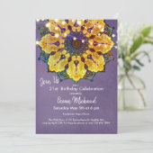 Golden Mandala | Modern Mandala Meditation, Paars Kaart (Staand voorkant)