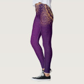 Golden Mandala paarse Leggings (Links)