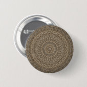 Golden Mandala Ronde Button 5,7 Cm (Voorkant /achterkant)