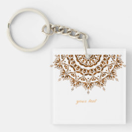 Golden mandala sleutelhanger