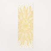 Golden Mandala Sun Salutation Yoga Mat (Voorkant)