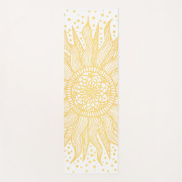 Golden Mandala Sun Salutation Yoga Mat