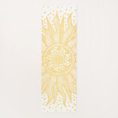 Golden Mandala Sun Salutation Yoga Mat (Achterkant)