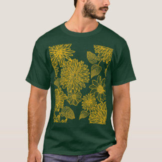 Golden Mandala Sunflower 7 T-shirt