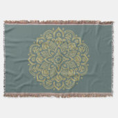 Golden Mandala - Throw Blanket Deken (Voorkant)