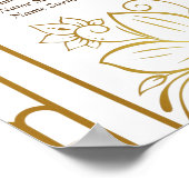 Golden mandap Indische bruiloft, maximaal 16 Poster (Hoek)